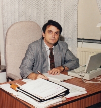 As a Mayor in Králíky, 1990s