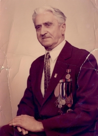 Strýc pamětnice Josef Marek, člen cizinecké legie a účastník bitvy u Tobruku, po válce (nedatováno)