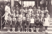 School photo, 1962, Jan Sláma, top left