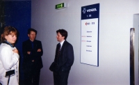 October 1995 - in the editorial office of Vogel Media International, from left to right: Ellina Shnurko-Tabakova, ..., Jarek Gromadka