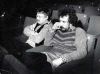 With Pavel Dostál in Olomouc, 1982