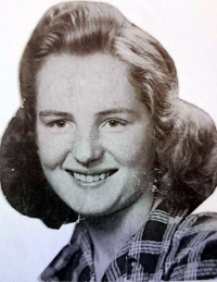 Anna Lakomá in her youth 