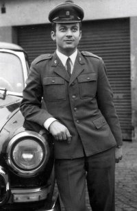 Josef Dufek during his military service between 1967–1969