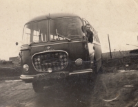 The bus which Albert Iser drove during his compulsary military service