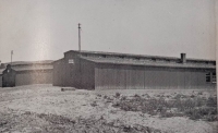 View of the concentration camp in Bystřice near Benešov, 1945