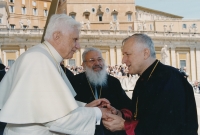 Ladislav Hučko with Benedict XVI.