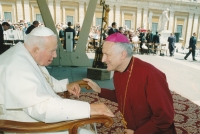 Ladislav Hučko with John Paul II.