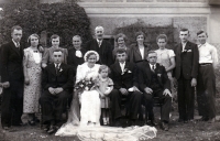 The wedding of Božena Csoroszová's parents / 1937