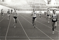 The Czech Republic [sic!] Championship at the Strahov Stadium in Prague, 1988. Taťána finished at the third place; attempt to start at the Seoul 1988 Olympics. [original unclear]