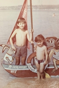 Photo with brother Alik in the 1970s