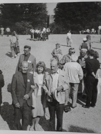 Přemysl Šindelka with Ivana Sládková in Mauthausen