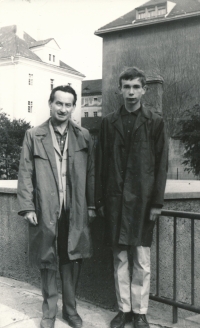 František Boublík with his father, 1967
