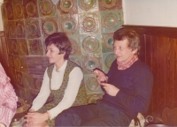 Jiřina Pěčová with Milan Klikar, 1979