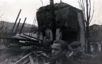 Zlín after the bombing, November 20, 1944