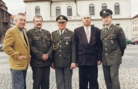 Leopoldov, Confederation of Political Prisoners, 2000 (in the middle, General Felix Peřka, the witness second from the right)