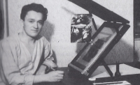 Student Josef Pinkava během studií a práce v Praze. Počátek padesátých let
