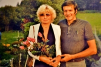 Mr. and Mrs. Parlesák during the celebration of their 25th wedding anniversary