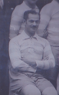 Witness’s father Maxmilián Bloch wearing the FC Klatovy colours