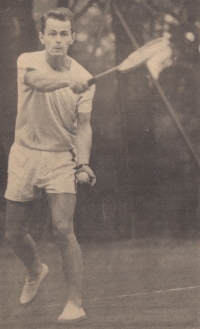 The witness played sports, primarily football and tennis, in his youth