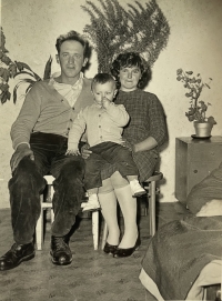 Ladislav Uko with his wife Matidla and their son 