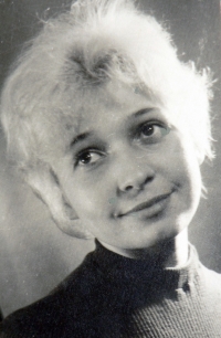 Pamětníkova manželka Jiřina Parlesáková, rok 1964