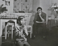 Parlesákovi žili první roky po emigraci ve Vídni, foto z roku 1969