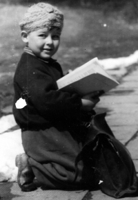 Anna Krpešová's son, Václav, 1950s 
