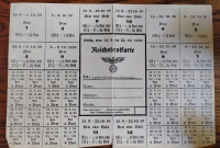 German ration stamps for the people of Sudetenland