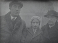 Ladislav Kváča with his parents
