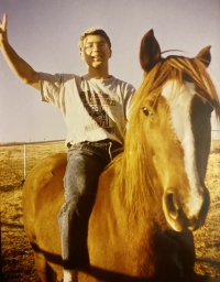 Ivan Summer traveling in America, 1991