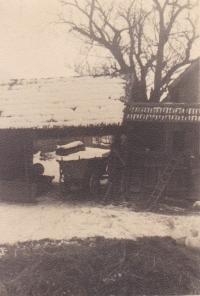 Kůlna, zima 1945