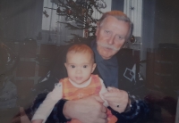 Zdeněk Jelínek with his granddaughter