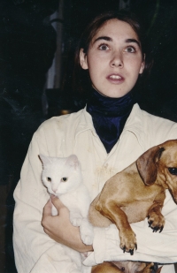 Hana Hlaváčková - her daughter Jitka Hlaváčková, the 1990s