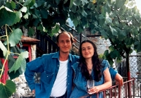 Beatrice Landovská with her partner J. H. Krchovský in the 1990s
