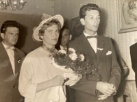 Wedding photos of Alois Navrátil and his wife Marie