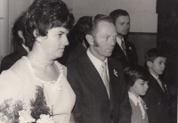 Wedding photo of husband and wife Schmidt
