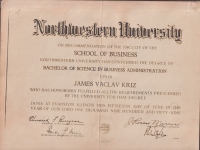 Certificate of the granting of the B.A. degree