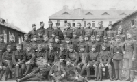 Photographs of a military unit from the World War I