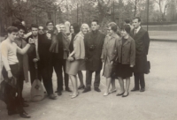 With friends from the internship in Weimar, third from the right
