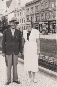 Parents Julius and Jarmila Běhals in Prostějov
