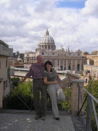 S manželkou Jankou v Ríme 2008