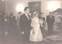 Wedding of Jarmila and Jiří Frajt, 30 January 1960