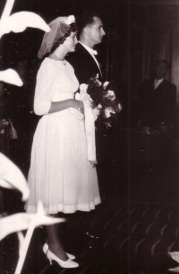 Svatba Jiřího Voženílka v Liberci v roce 1959