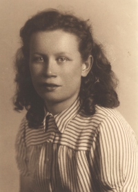 Jarmila Hermanová at the age of fourteen