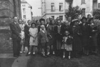 Milan Černín'S family gathering / Ostrava-Vítkovice/ around 1950 

