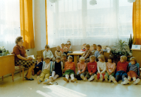 Zdeňka Dostálová as an afterschool club guide in Haškova primary school in Uničov, 1970s