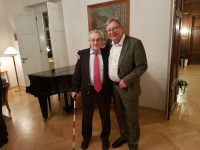 Frode Bakken s Vilémem Prečanem v Praze, 2018