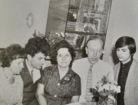 Family, uncle Miloš 2nd right, Jiří Hajner on the right