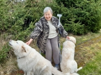 Marie Zajíčková se svými psy, rok 2023