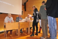 Launch of the books Krkonoše Herbarium and Woody Plants with Dr. Jan Štursa, author of the texts, and publisher Mr. Pavlík, Administration of the Krkonoše National Park in Vrchlabí  in 2017